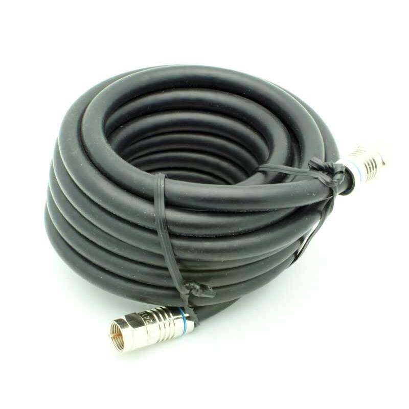 12′ RG-6 Quad Shield Coax Cable