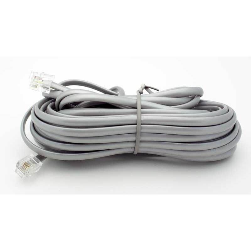 25′ 4 Conductor Flat Telephone Cable