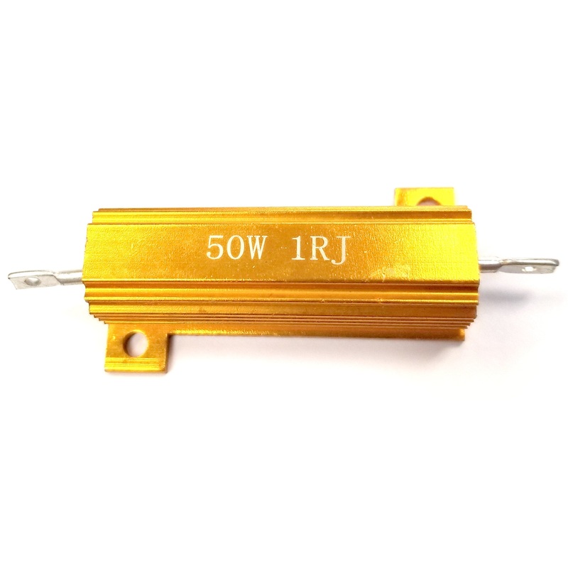 1 Ohm 50 Watt Aluminum Dale Style Power Resistor