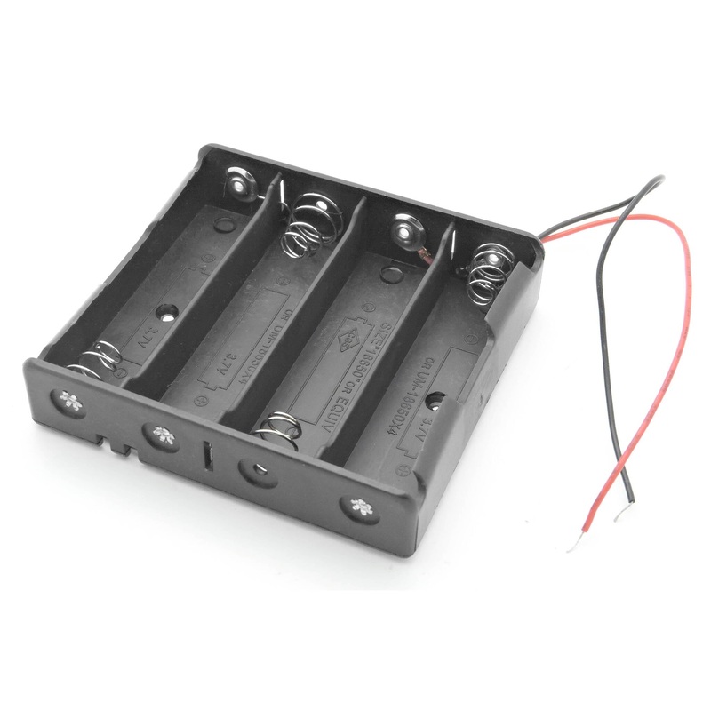 4 x 18650 Battery Holder w/ Leads