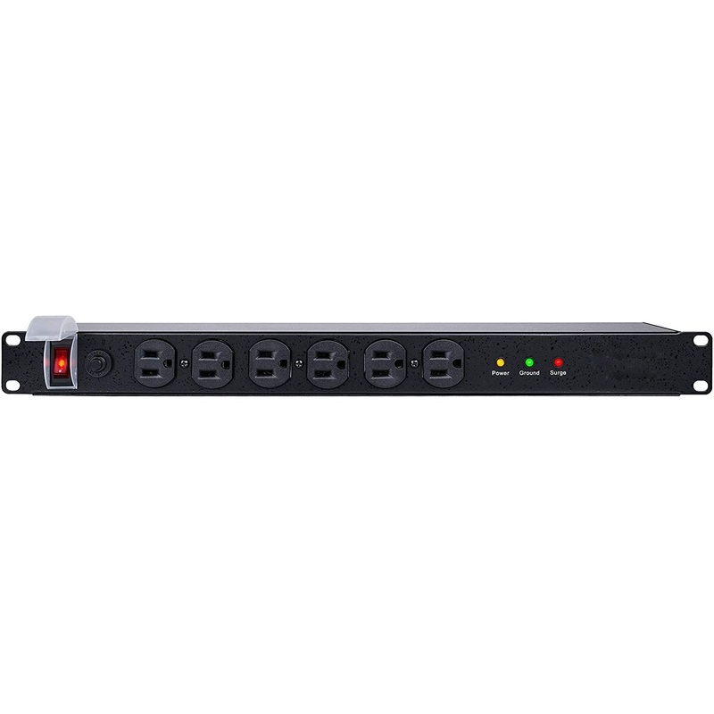 1U Rack Mount PDU Power Distribution Unit Standard Plug – 12 Outlet