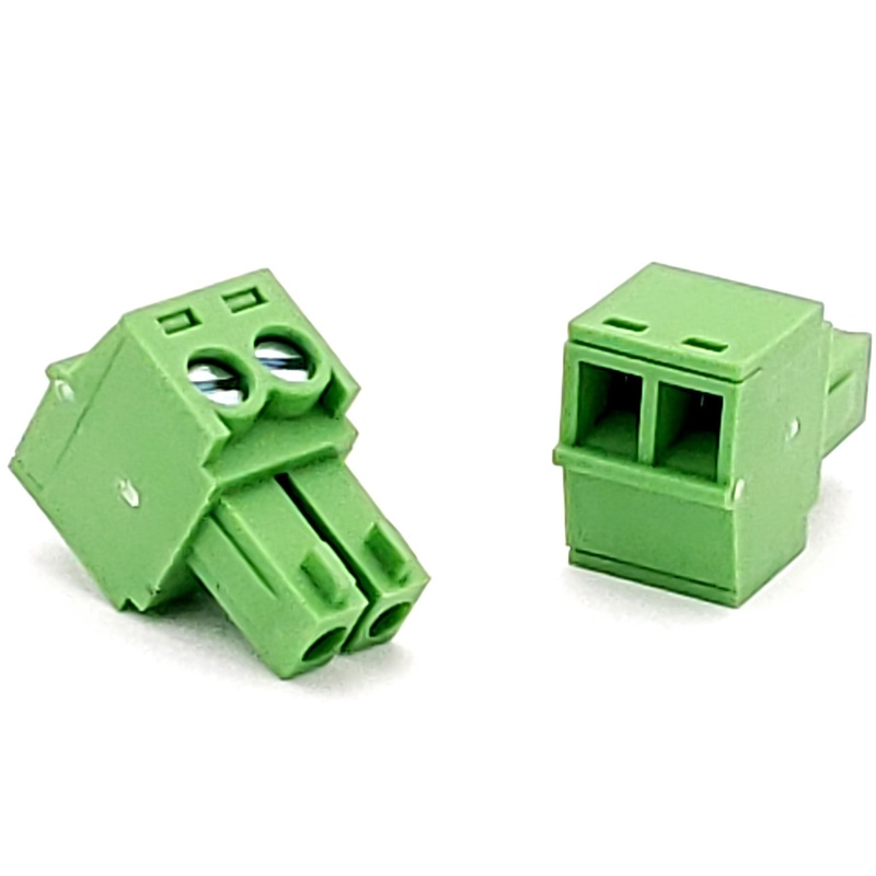 2 Position Phoenix Connector Plug – 24-12AWG Wire / 12A