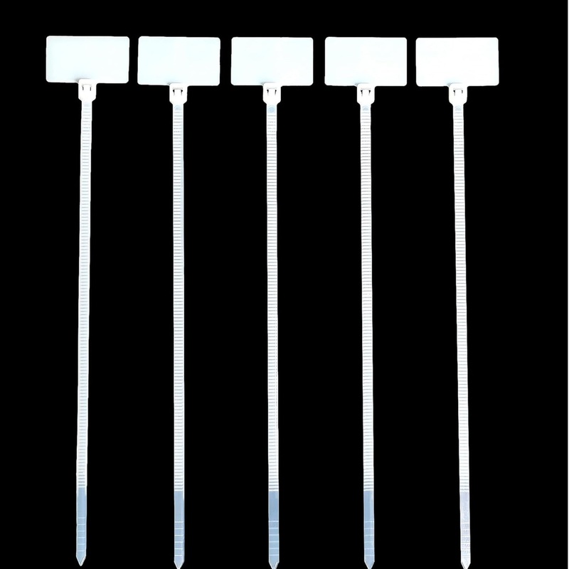 Zip Tie Style Wire Identification Marker Flags – 6″ White – 250 Pack