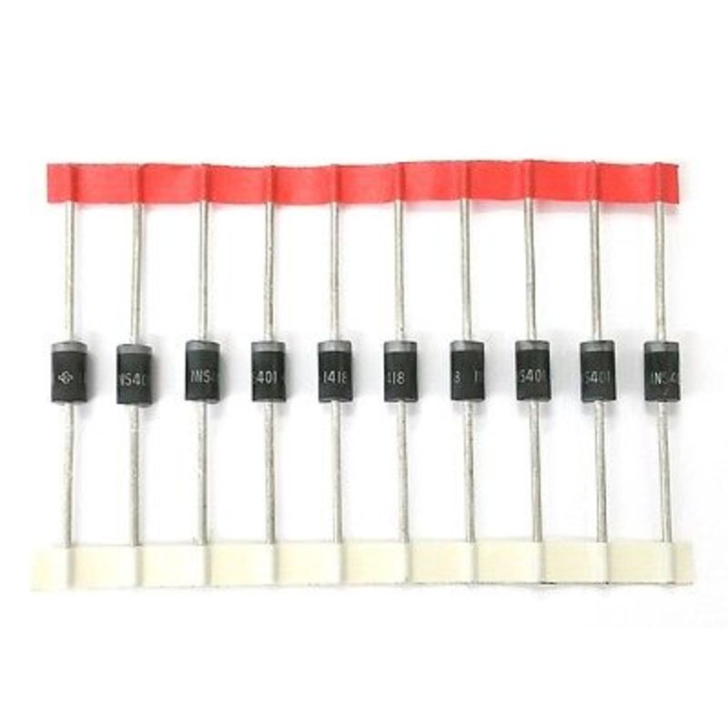 1N5401-10pk MVO 3 Amp 100 Volt Rectifier Diodes 3A 100V