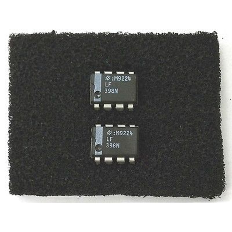 Lot of 2 National Semiconductor LF398N LF398 Monolithic Sample and Hold ICs