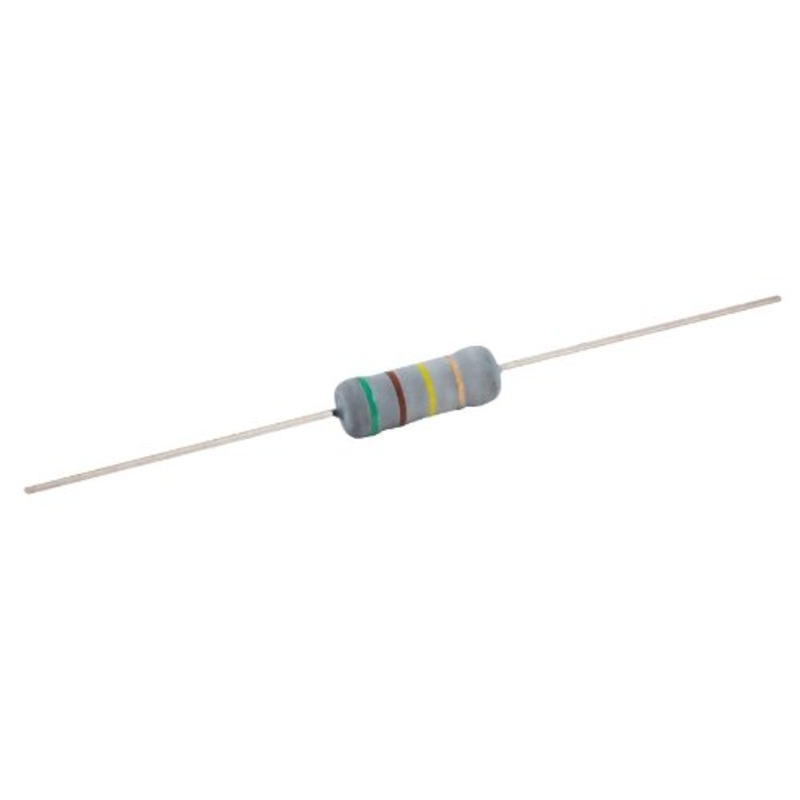 NTE Electronics 3W215 Metal Film Oxide Resistor, 5% Tolerance, Axial Lead, 3W, Flame Proof, 1.5 Kilo Ohm Resistance (Pack of 2)