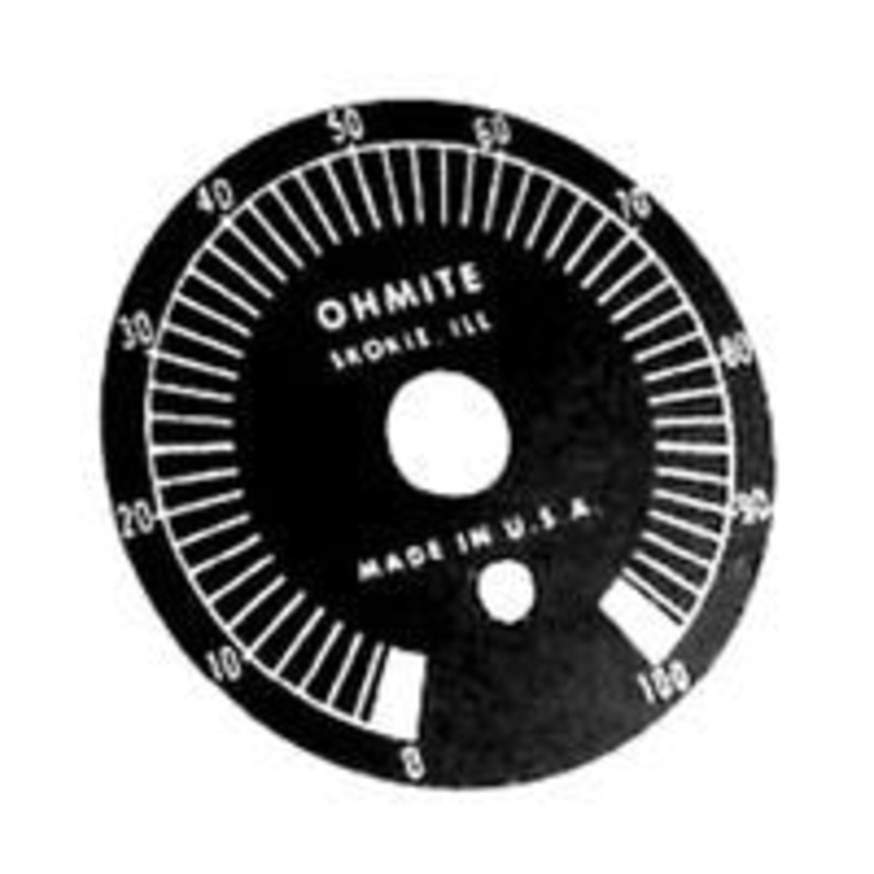 OHMITE 5000E PLATE, DIAL, 2.188IN DIA (1 piece)