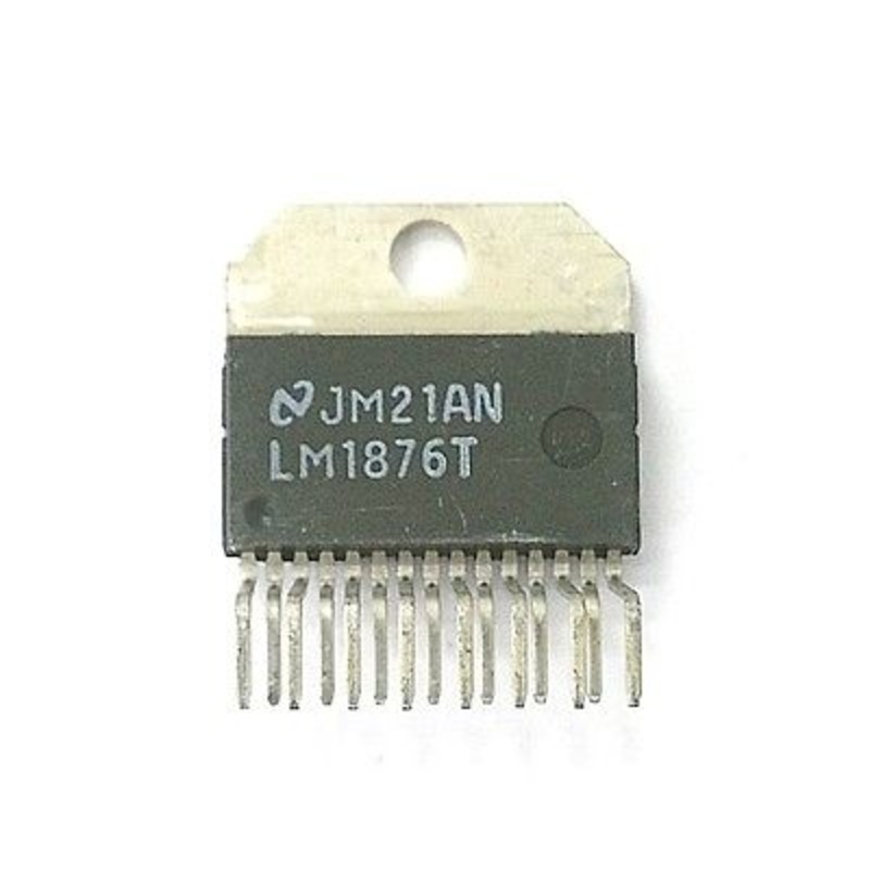 Original National LM1876T Dual 20W Audio Amplifier IC 15 Pin LM1876