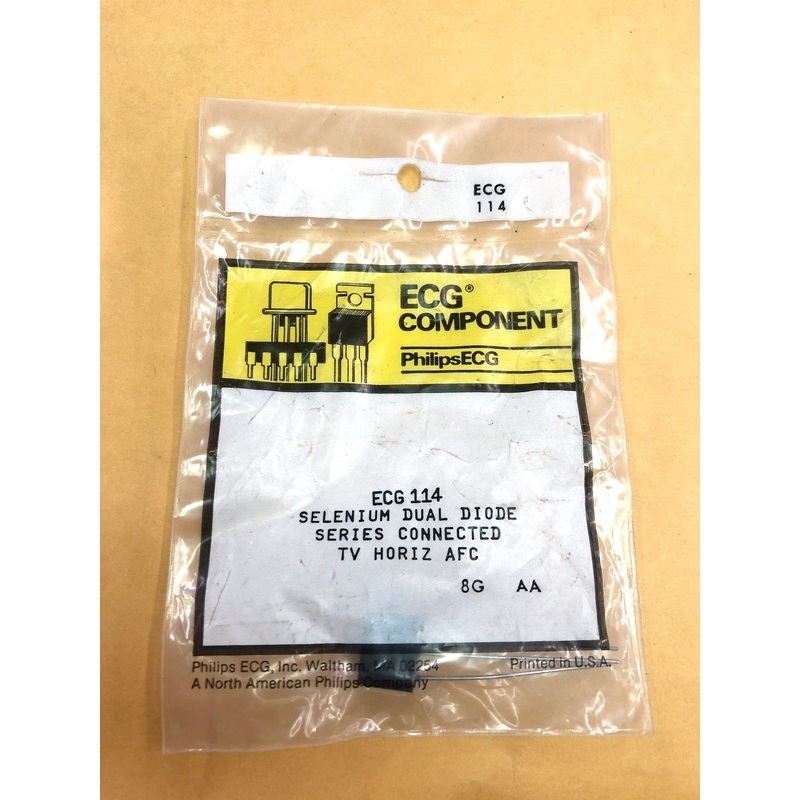 ECG114 Series Dual Diode Selenium Rectifier for TV Horizonal AGC ~ (NTE114)