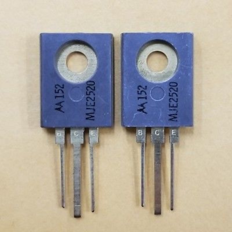 Lot of 2 Motorola MJE2520 3 Amp 3A 40 Volt NPN Medium Power Transistors