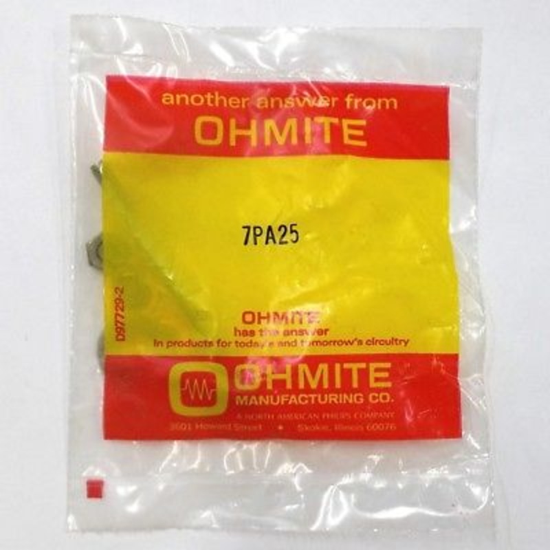 Ohmite # 7PA25 Thru Bolt Mounting Hardware Kit for 2.0″, 25 Watt Resistors