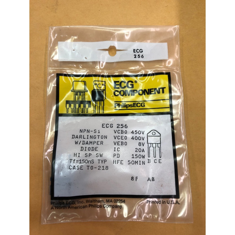 ECG256 NPN-Si Transistor 450V 20A TO-218