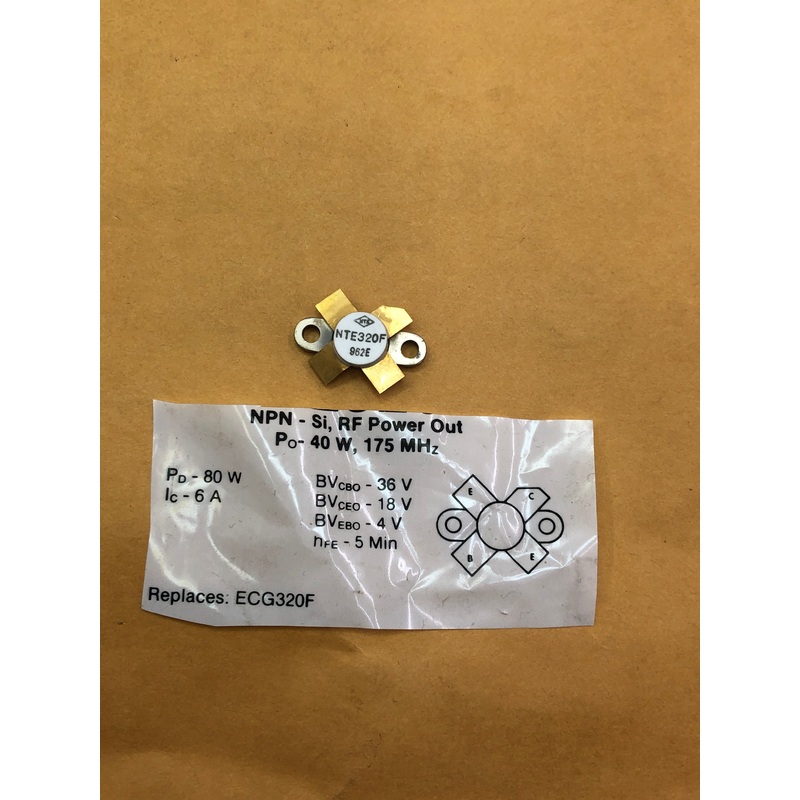 NTE320F NPN-Si RE Power Out Transistor 36V 6A