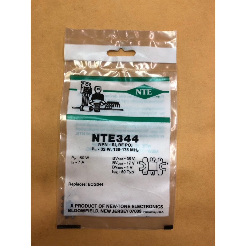 NTE344 NPN-Si RF PO Transistor 35V 7A