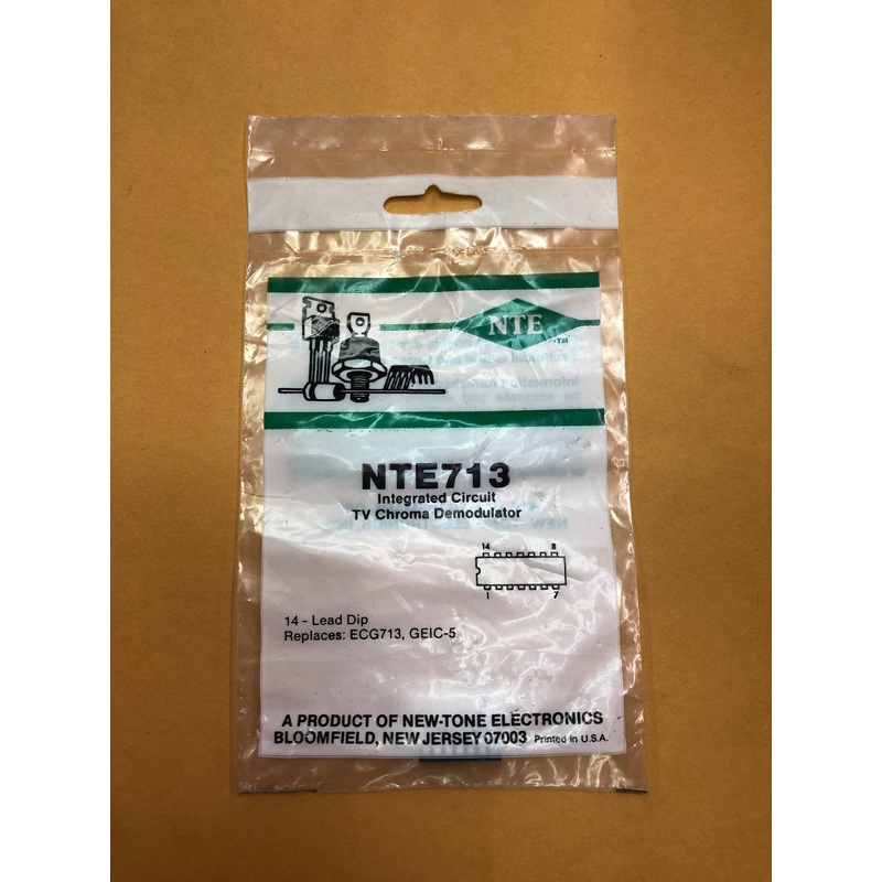 NTE713 Integrated Circuit TV Chroma Demodulator