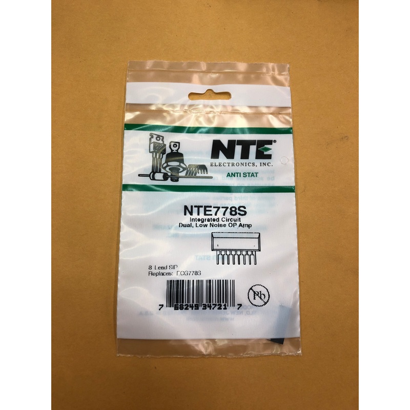 NTE778S IC Dual Low Noise OP Amp