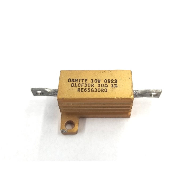 Ohmite 810F30R, 30 Ohm 1% 10 Watt Metal Power Resistor 10W