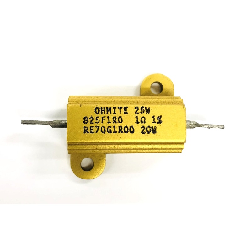 Ohmite 825F1R0, 1 Ohm 1% 25 Watt Metal Power Resistor 25W