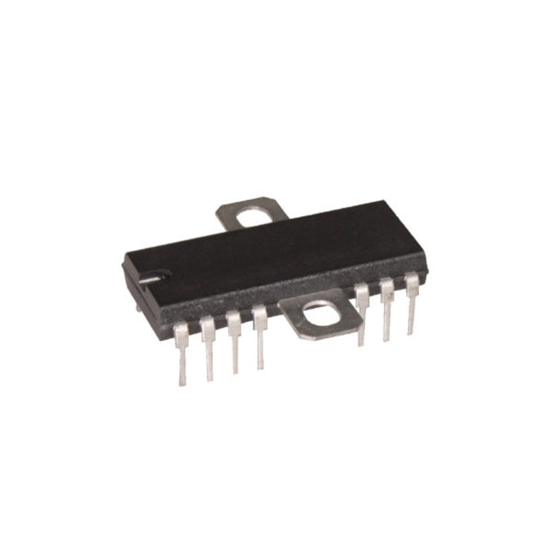 ECG1154, Dual 2 Watt Audio Power Amplifier IC ~ 14 Pin DIP-W (NTE1154, TA7203)