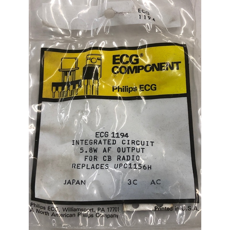 ECG1194 IC AF OUTPUT CB Radio