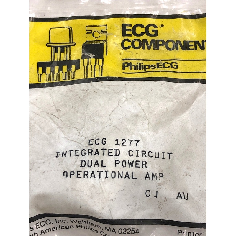 ECG1277 IC Dual Power Op-Amp IC ~ 10 Pin DIP-HS (NTE1277, DM59-84-98)