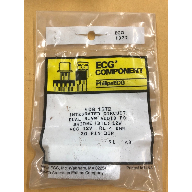 ECG1372 IC DUAL AUDIO PO
