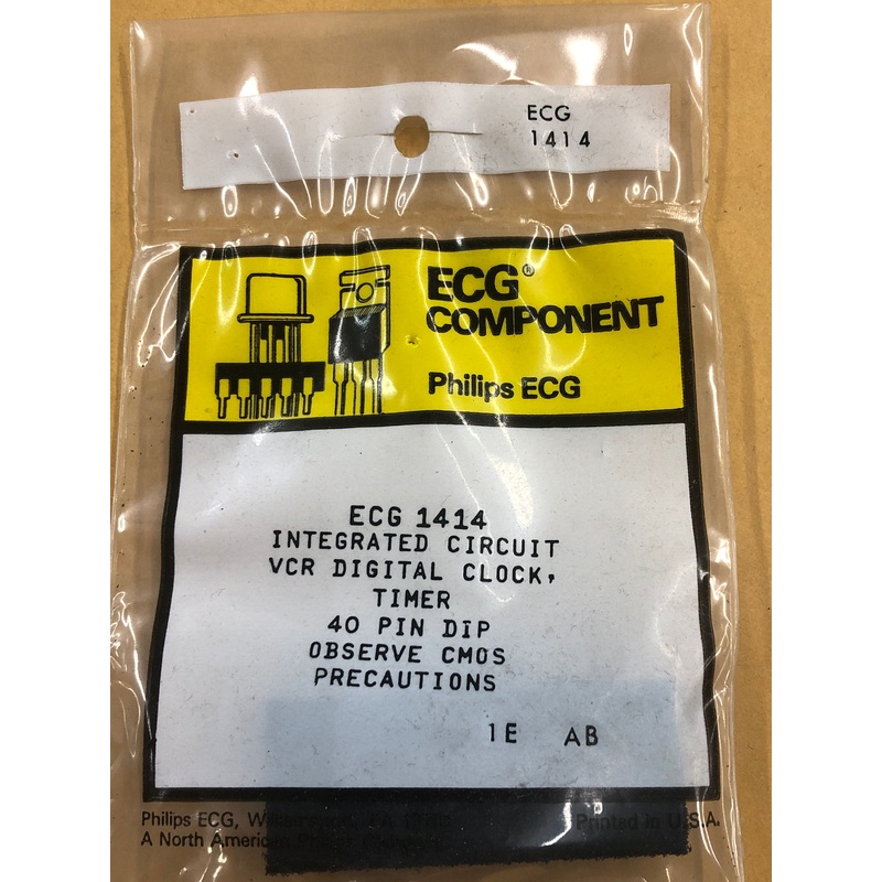ECG1414 IC VCR DIGITAL CLOCK