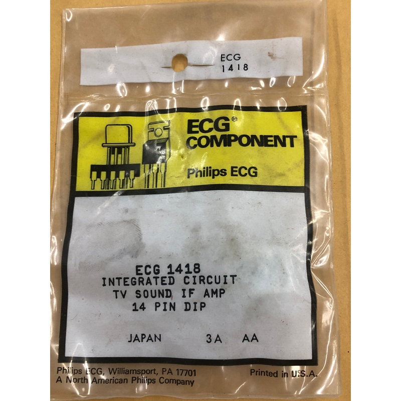 ECG1418 IC TV SOUND IF AMP