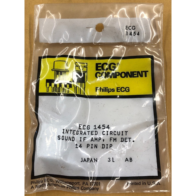 ECG1454 IC SOUND IF AMP FM DET