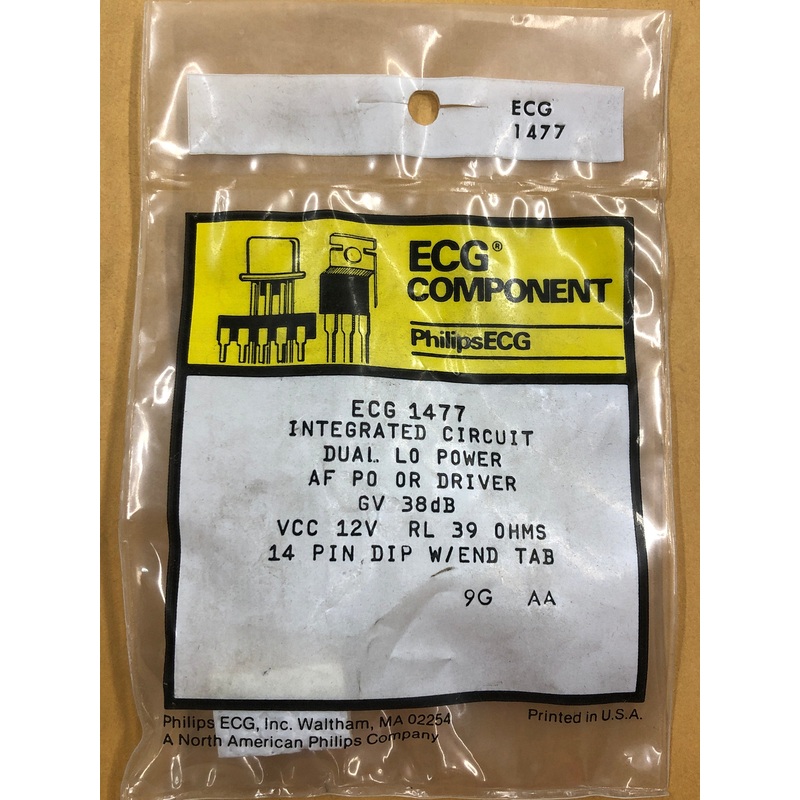 ECG1477 IC DUAL LO PWR AF PO