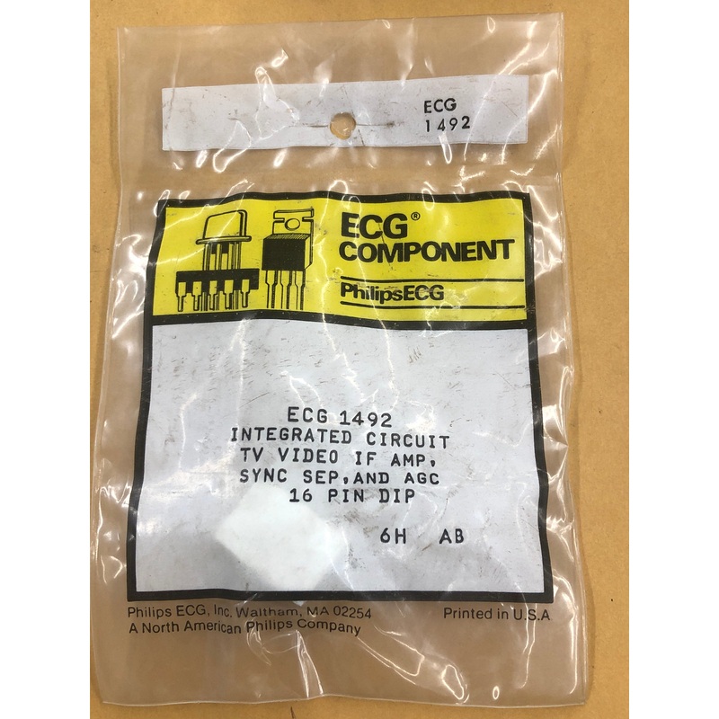 ECG1492 IC TV VIDEO IF AMP