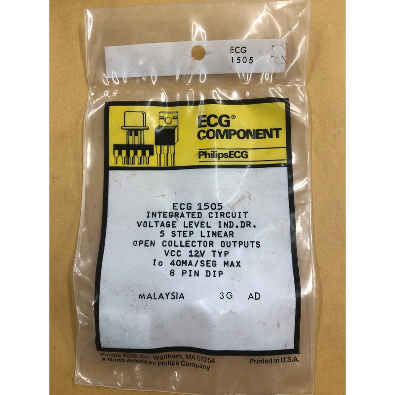 ECG1505 IC VOLTAGE LEVEL INDICATOR DR