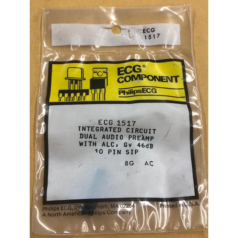 ECG1517 IC DUAL AUD PREAMP