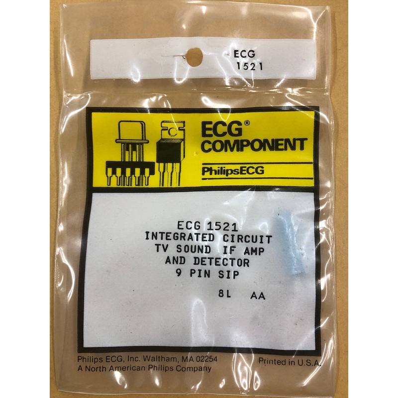 ECG1521 IC TV SOUND IF AMP DETECT