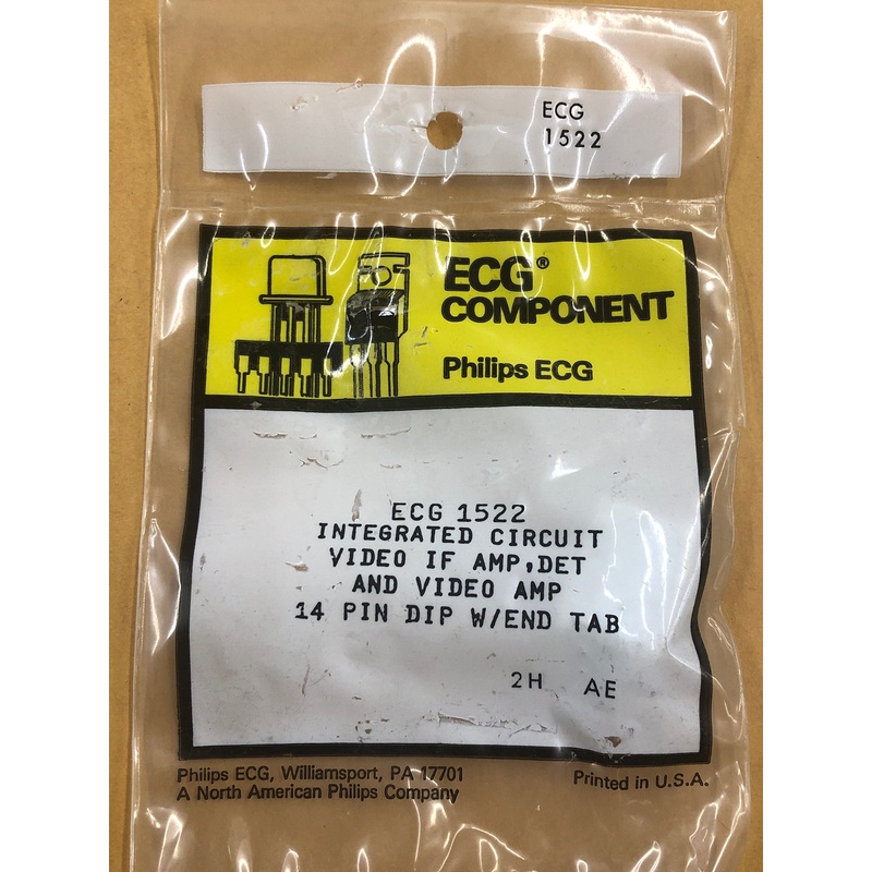ECG1522 IC IF DET VIDEO AMP