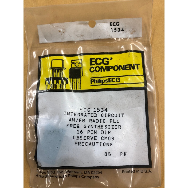 ECG1534 IC AM FM PLL FREQ SYN