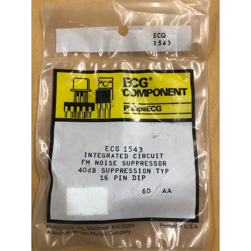ECG1543 IC FM NOISE SUPPRESSOR