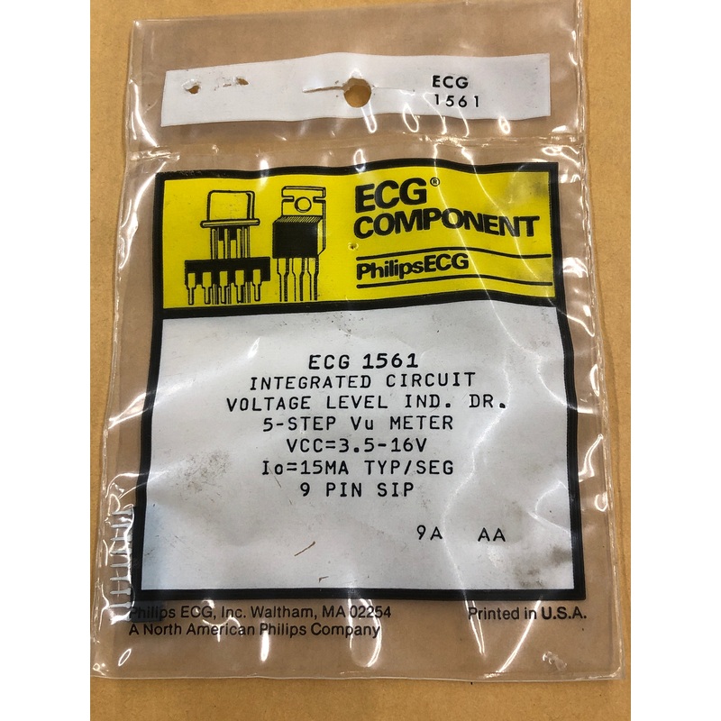 ECG1561 IC LED VU LEVEL MTR DR