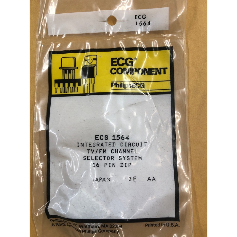 ECG1564 IC TV FM CHANNEL SELECTOR SYSTEM
