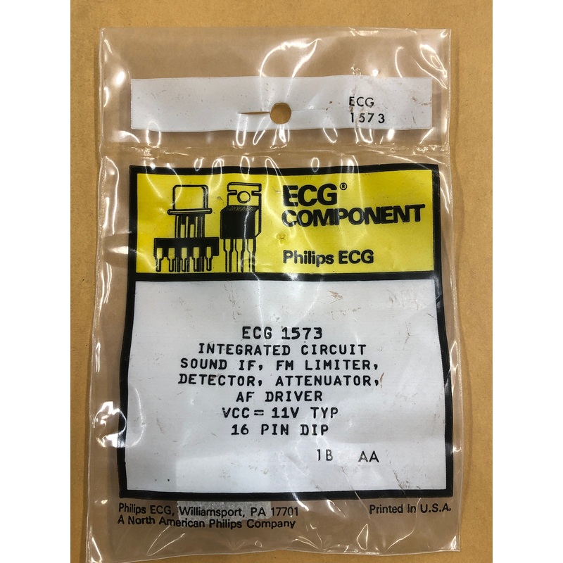 ECG1573 IC SOUND IF FM LIMITER DETECTOR
