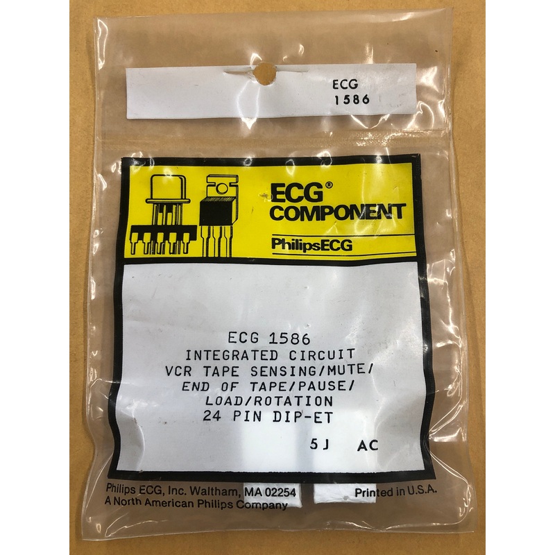 ECG1586 IC VCR TAPE SENSING MUTE ROTATION