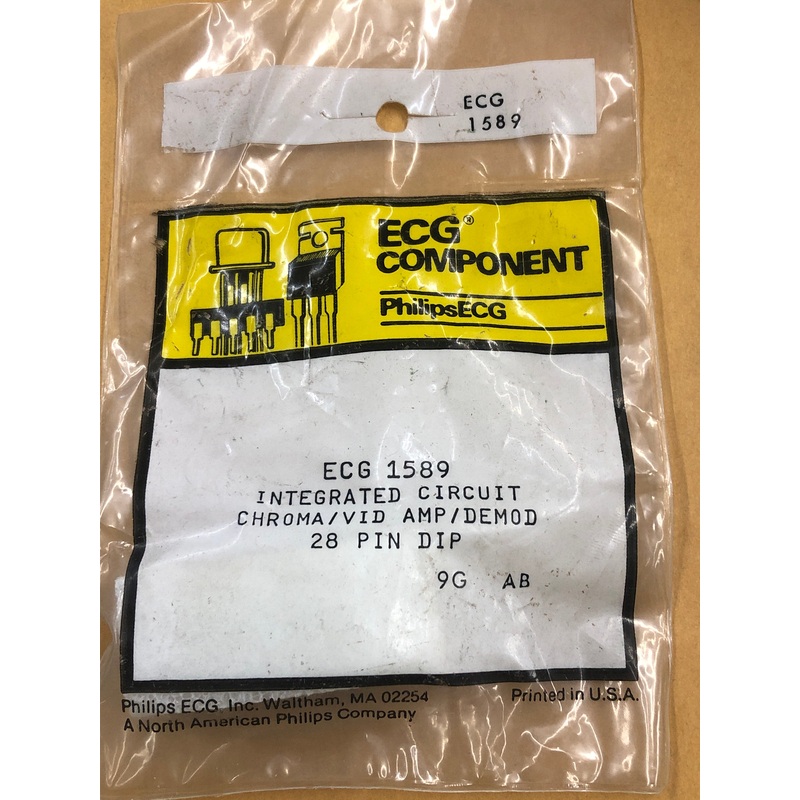 ECG1589 IC COLOR TV AMP SYNC DEMO