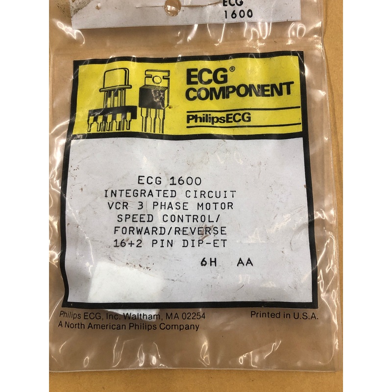 ECG1600 IC VCR DD MOTOR PREDRIVER