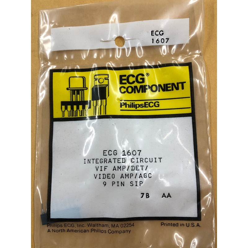 ECG1607 IC VIDEO DETECTOR AGC CKT