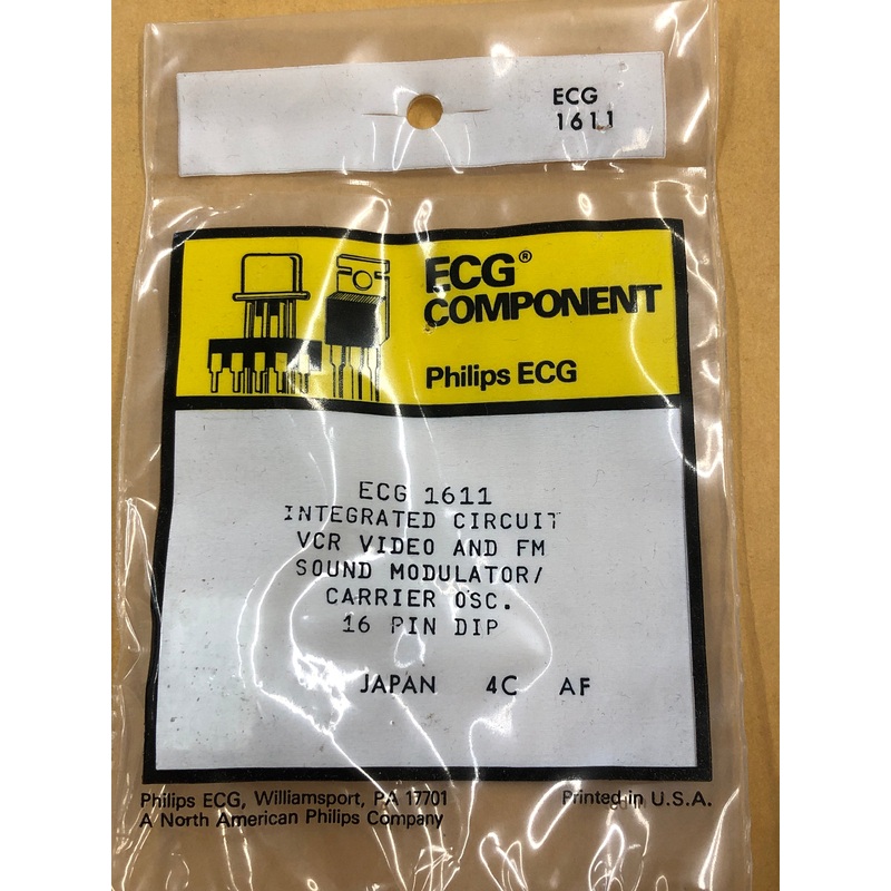 ECG1611 IC VCR VIDEO FM SOUND