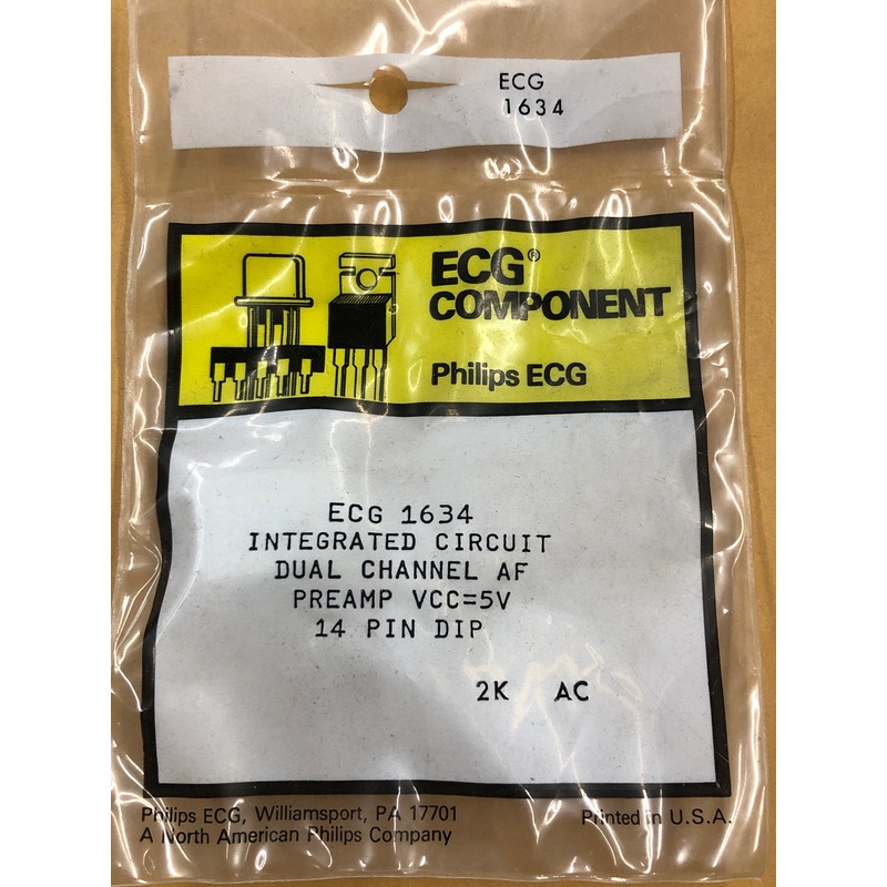 ECG1634 IC DUAL PREAMP