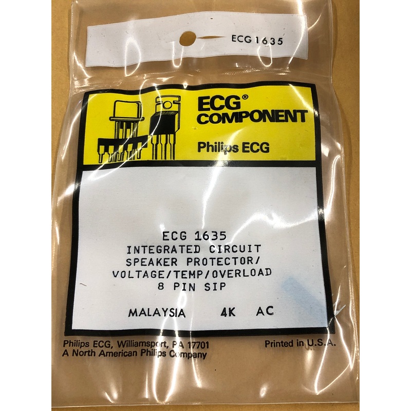 ECG1635 IC SPKR PROT PWR AMP