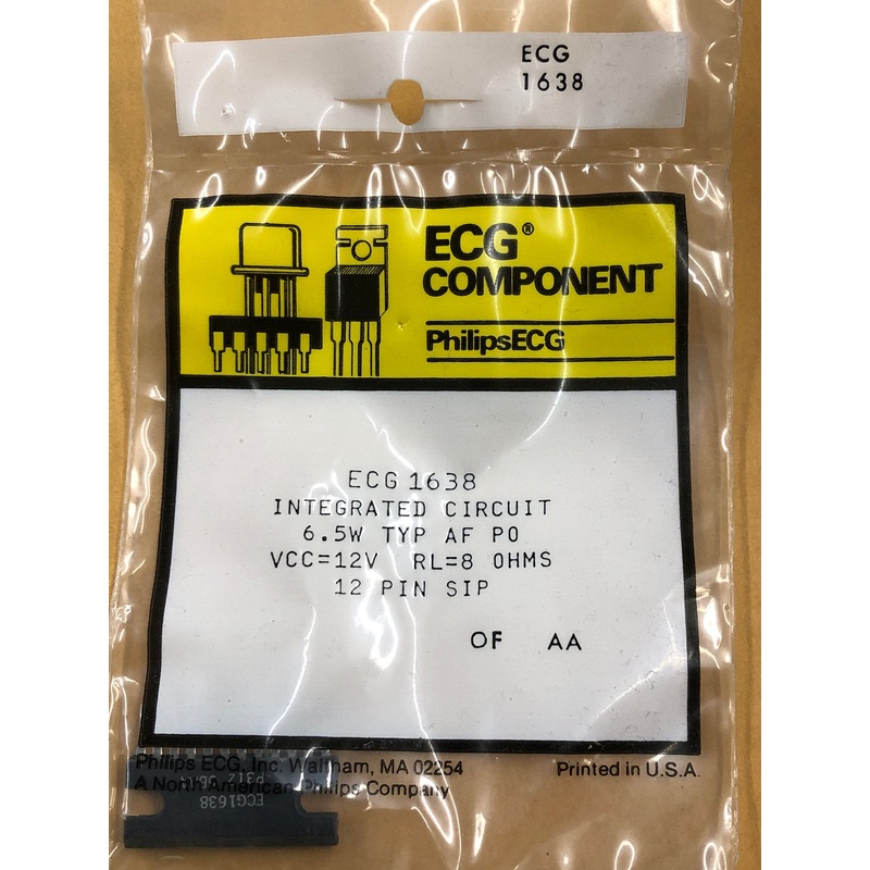 ECG1638 IC AUDIO AMPLIFIER