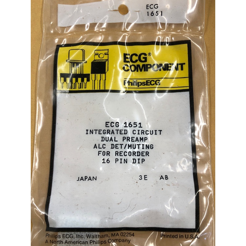 ECG1651 IC RECORDER DUAL PREAMP