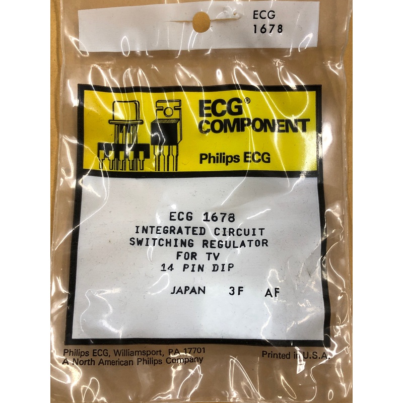 ECG1678 IC TV SWITCHING REGULATOR